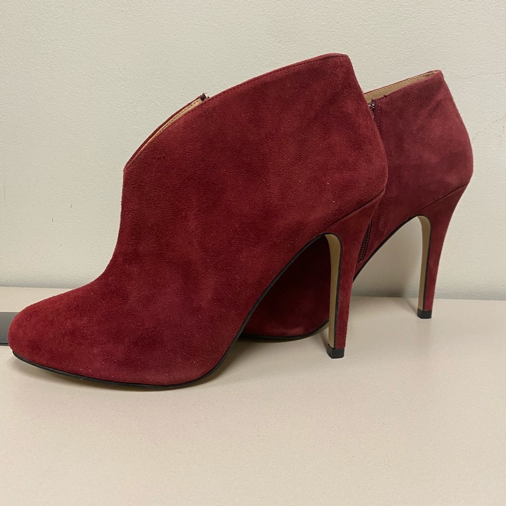 Size 9 Maroon Bootie Heels